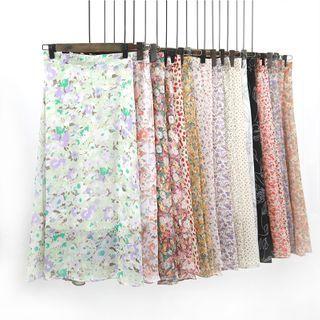 Floral Print Midi Skirt (various Design)