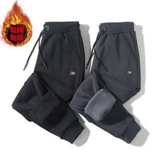 High-waist Patch Fleece Sweatpants