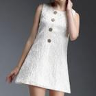 Jacquard Sleeveless A-line Dress