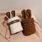 Rabbit Ear Berber Fleece Chain Crossbody Bag