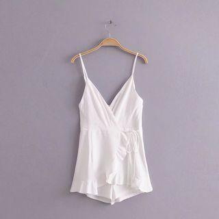 V-neck Strappy Playsuit