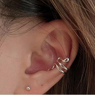 Snake Alloy Cuff Earring 1 Pc - Snake Alloy Cuff Earring - Left Ear - Silver - One Size