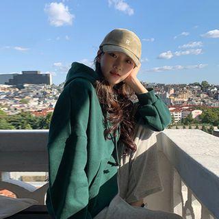 Hooded Pocket-front Napped Pullover