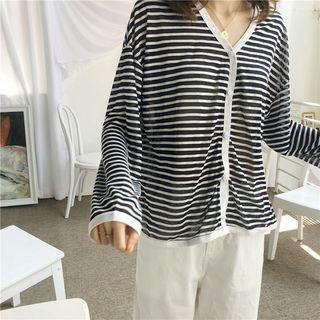 Pinstriped Light Jacket Stripe - Black & White - One Size