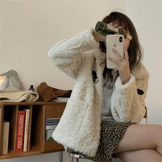 Mock-neck Pocket Fleece Jacket