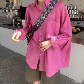 Plain Shirt Mauve Pink - One Size