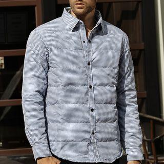 Gingham Down Coat