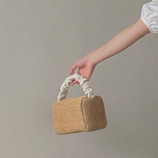 Woven Crossbody Bag White - One Size