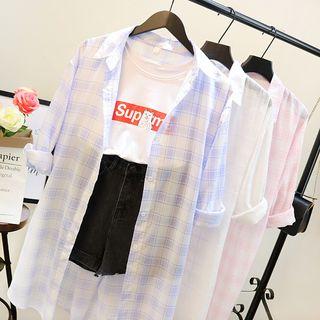 Plaid Long Light Jacket