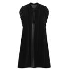 Bow Velvet Cape