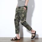 Patchwork Camouflage Cropped Pants