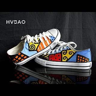 Patchwork Pattern Canvas Sneakers