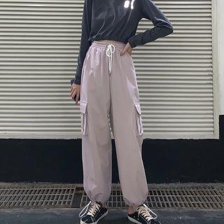 Long-sleeve Crop Top / Long-sleeve T-shirt / Harem Pants