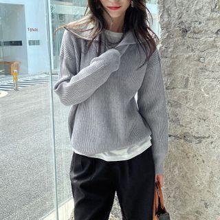 Zip Placket Sweater