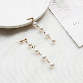 Faux Pearl Drop Earrings As Shown In Figure - One Size
