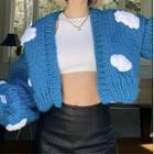 Cloud Chunky Cardigan Blue - One Size