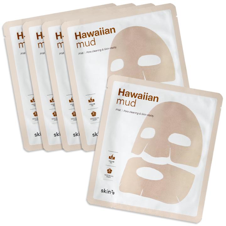 Skin79 - Hawaiian Mud Sheet Mask (pink) Set 5 Pcs