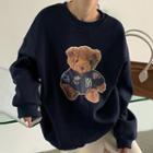 Bear Sweatshirt / Plain Sweatpants