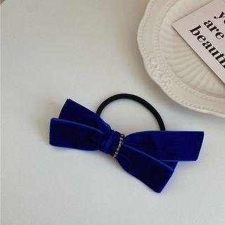 Bow Hair Tie Blue - One Size