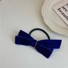 Bow Hair Tie Blue - One Size