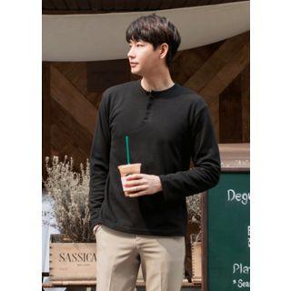 Zip-front Long-sleeve T-shirt