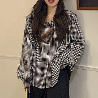 Gingham Blouse / Midi Skirt