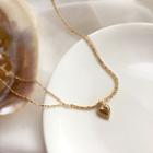 Alloy Heart Pendant Necklace 1 Piece - Necklace - One Size