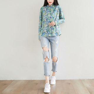 Floral Shirt Floral - Beige - One Size