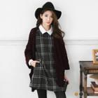 Panel Plaid Shirt Dress