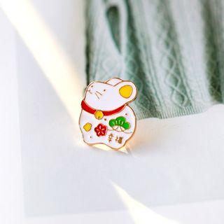 Alloy Mouse Brooch 1 Pc - As Shown In Figure - One Size