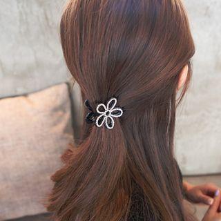 Flower Rhinestone Hair Claw