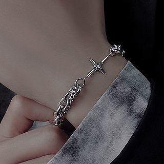 Doji Double-layered Bracelet Silver - One Size