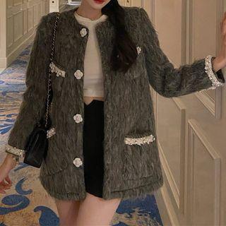 Beaded Button-up Jacket