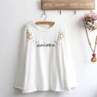 Unicorn Print Long-sleeve T-shirt