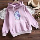 Fleece-lined Juice Printed Hoodie