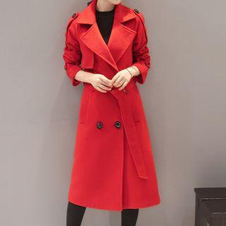 Knit Lapel Coatdress