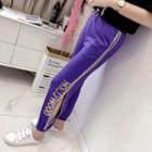 Sequined Drawstring Pants