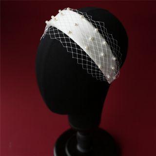 Wedding Faux Pearl Headband Headband - White - One Size