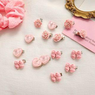 Flower / Bow / Heart Resin Hair Clip