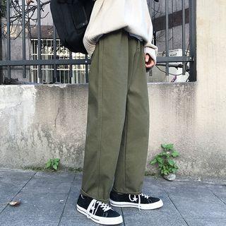 Fleece Lined Straight Fit Pants