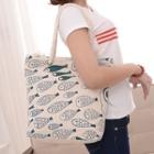 Fish Print Shopper Bag