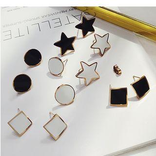 Stainless Steel Star / Square / Circle Earring