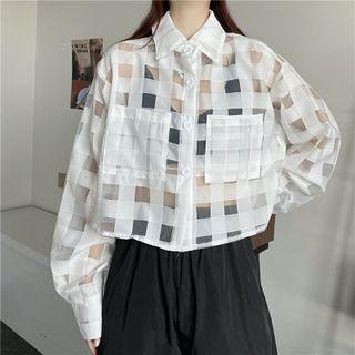 Check Mesh Shirt