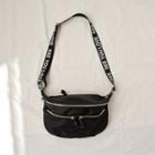 Letter Printed Cross Bag Black - One Size