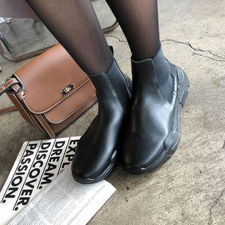 Lug-sole Chelsea Ankle Boots