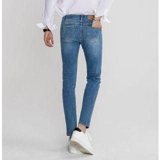 Washed Straight-cut +5cm Jeans