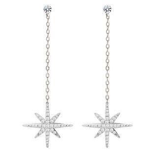 Faux Pearl Rhinestone Star Dangle Earring (various Designs)