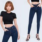 Washed Skinny -5kg Jeans For Petite Women