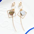 Scallop Square Earring