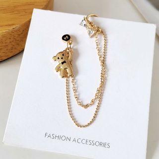 Bear Chain Ear Cuff